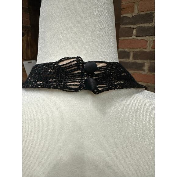 Holiday Party Dress Halter Midi Formal Evening Lace Overlay Black 8 Maggie Londn - Picture 4 of 12